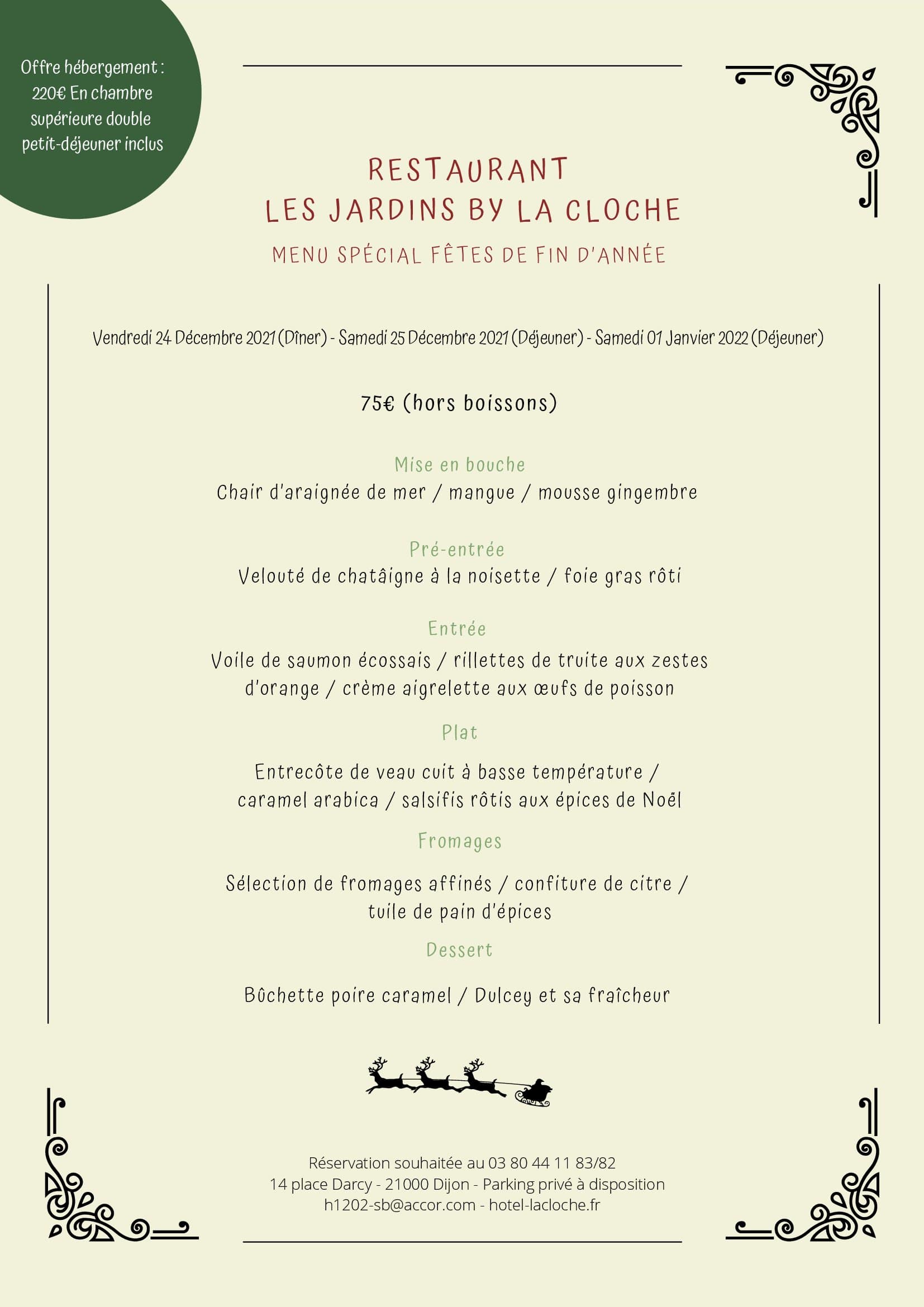MENU DE NOËL