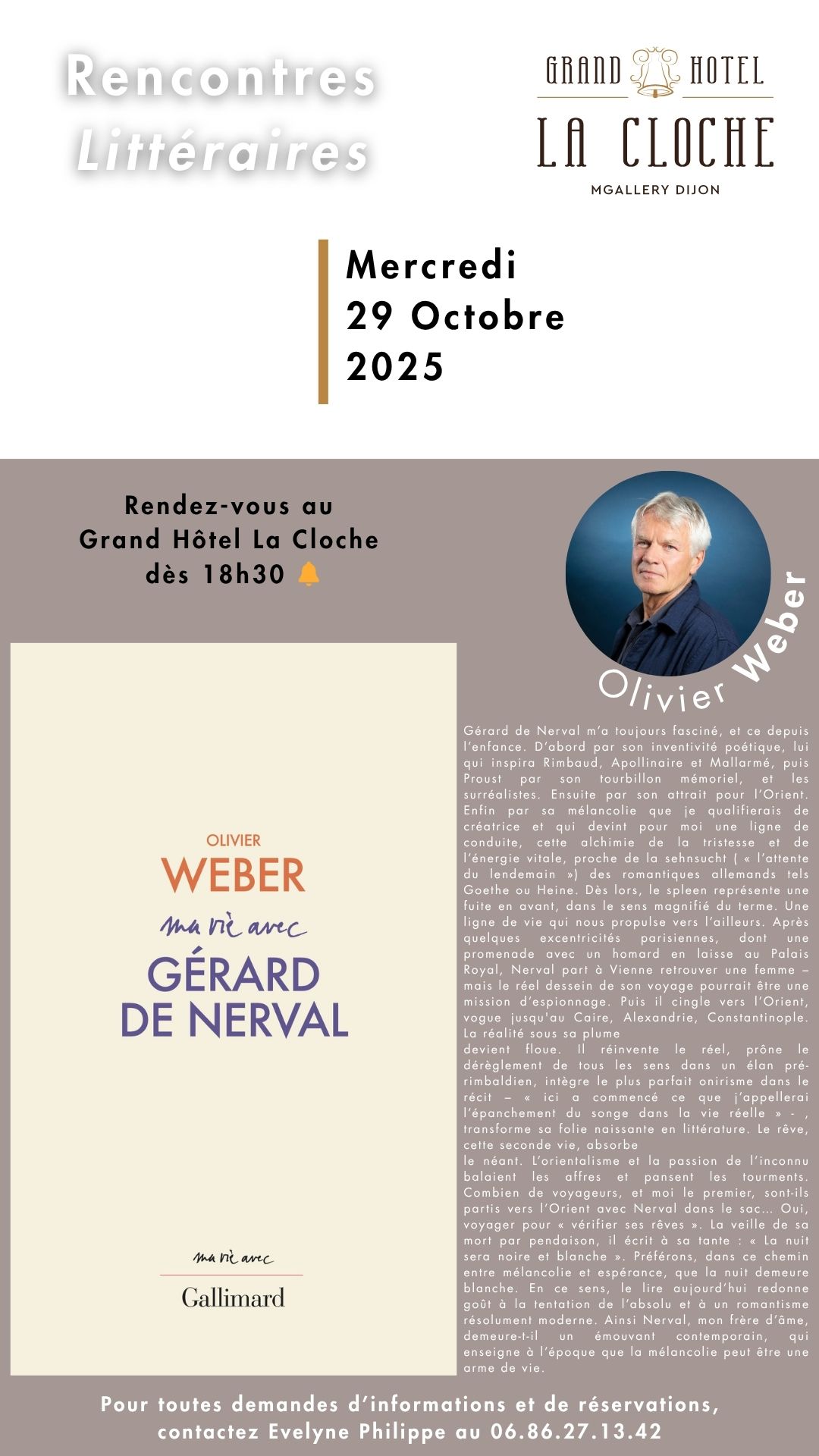 Affiche Rencontre Littéraire