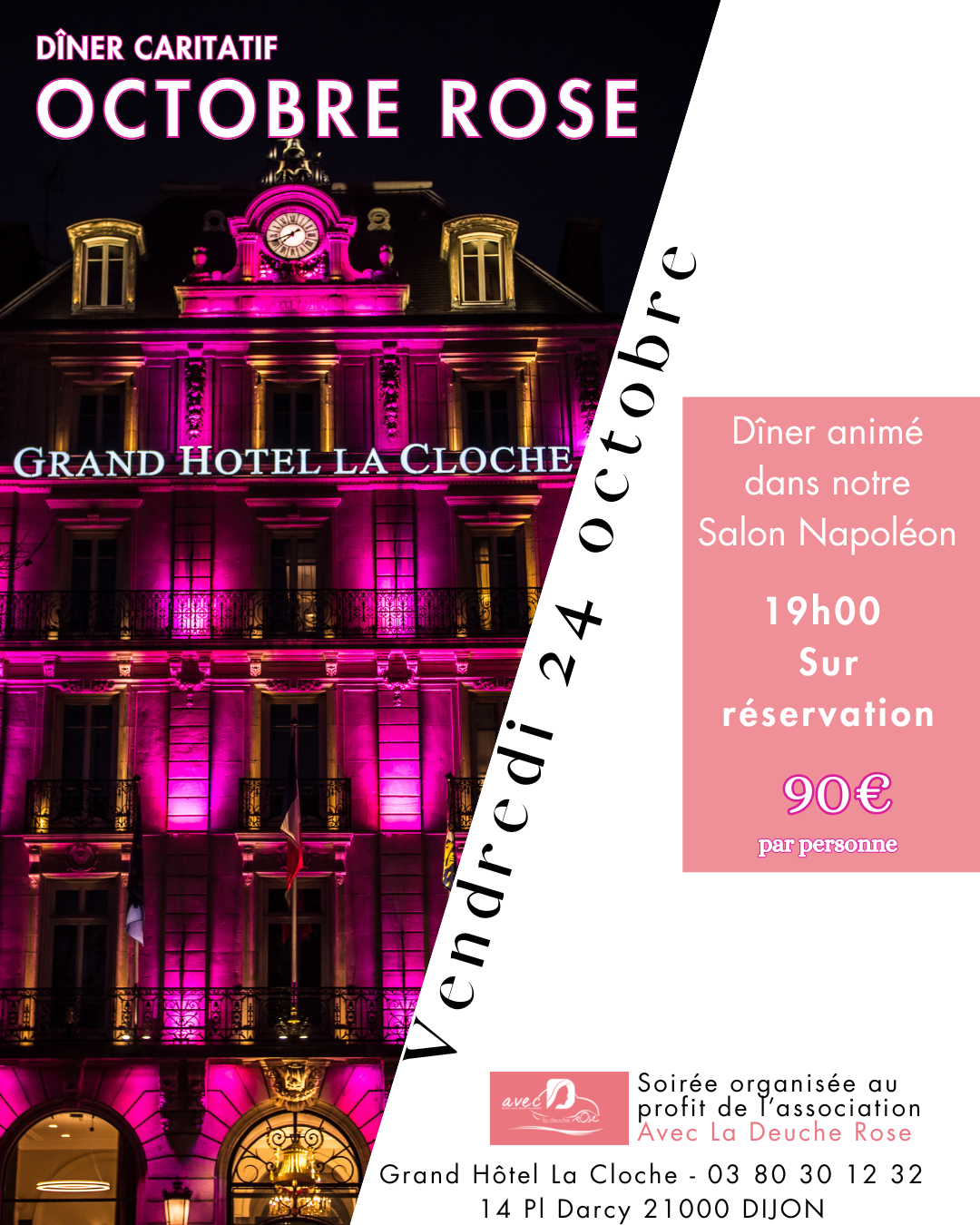 Diner caritatif Octobre Rose