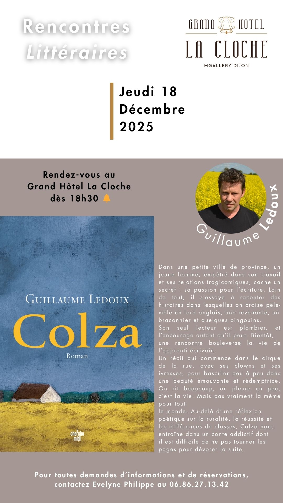 Affiche Rencontre Littéraire