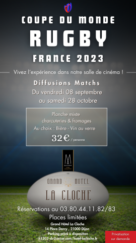 Affiche coupe du monde de rugby 2023
