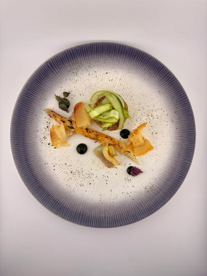 image présentation : Le Menu Trois Temps aux Jardins by La Cloche Dijon 